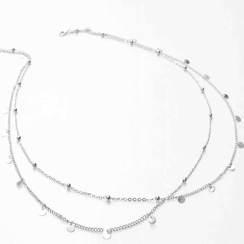 Double Layer Beaded Waist Chain