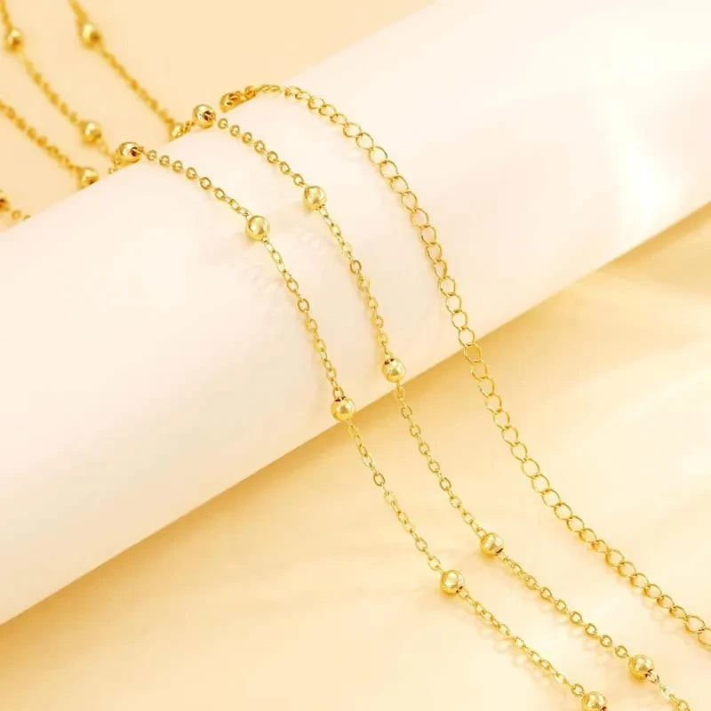 Double Layer Beaded Waist Chain