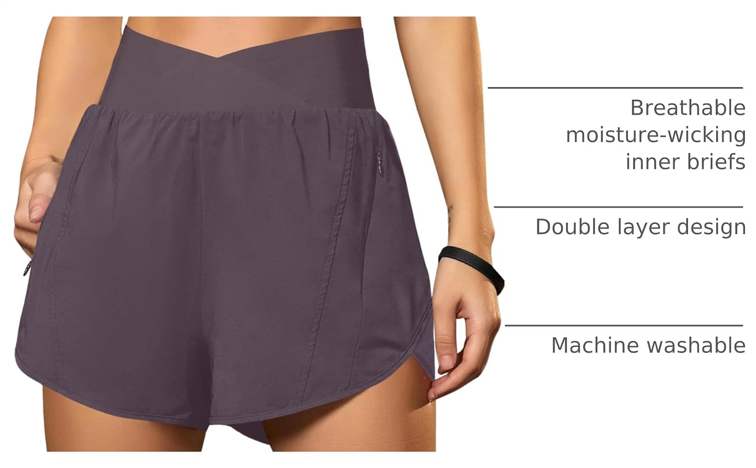 Crossover Women's Workout Shorts